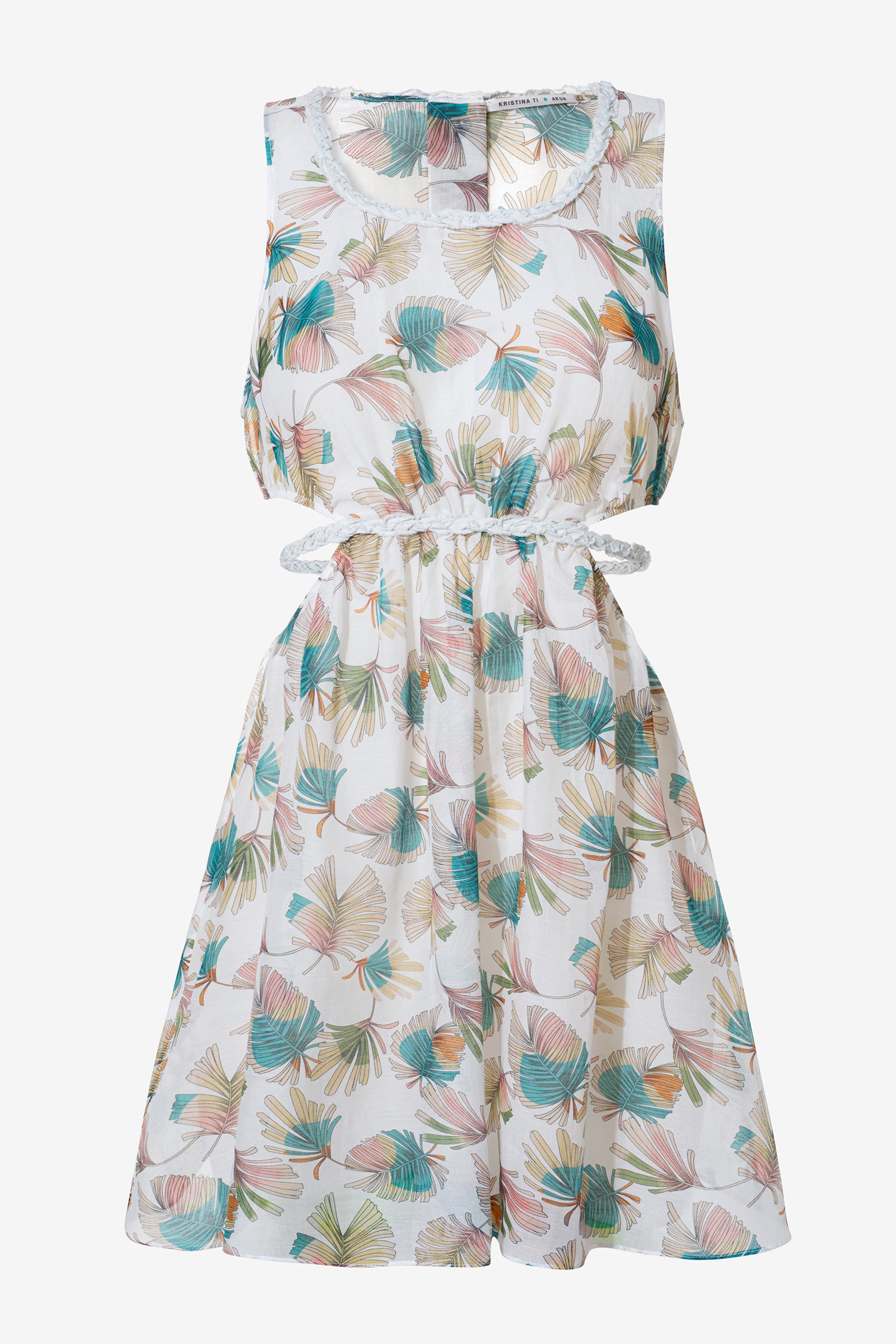 Kristina Ti MARINA - Mini dress cut-out Foliage