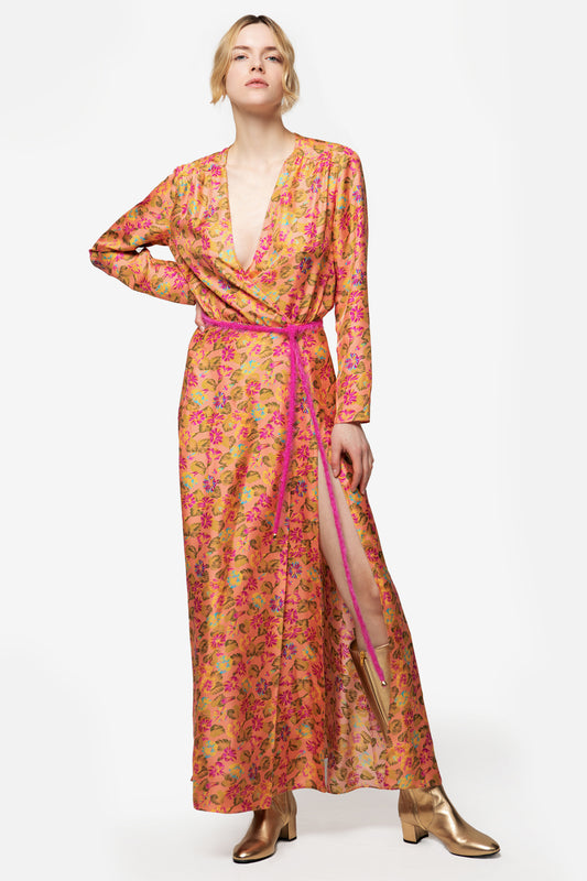 FRANÇOISE - Long silk dress