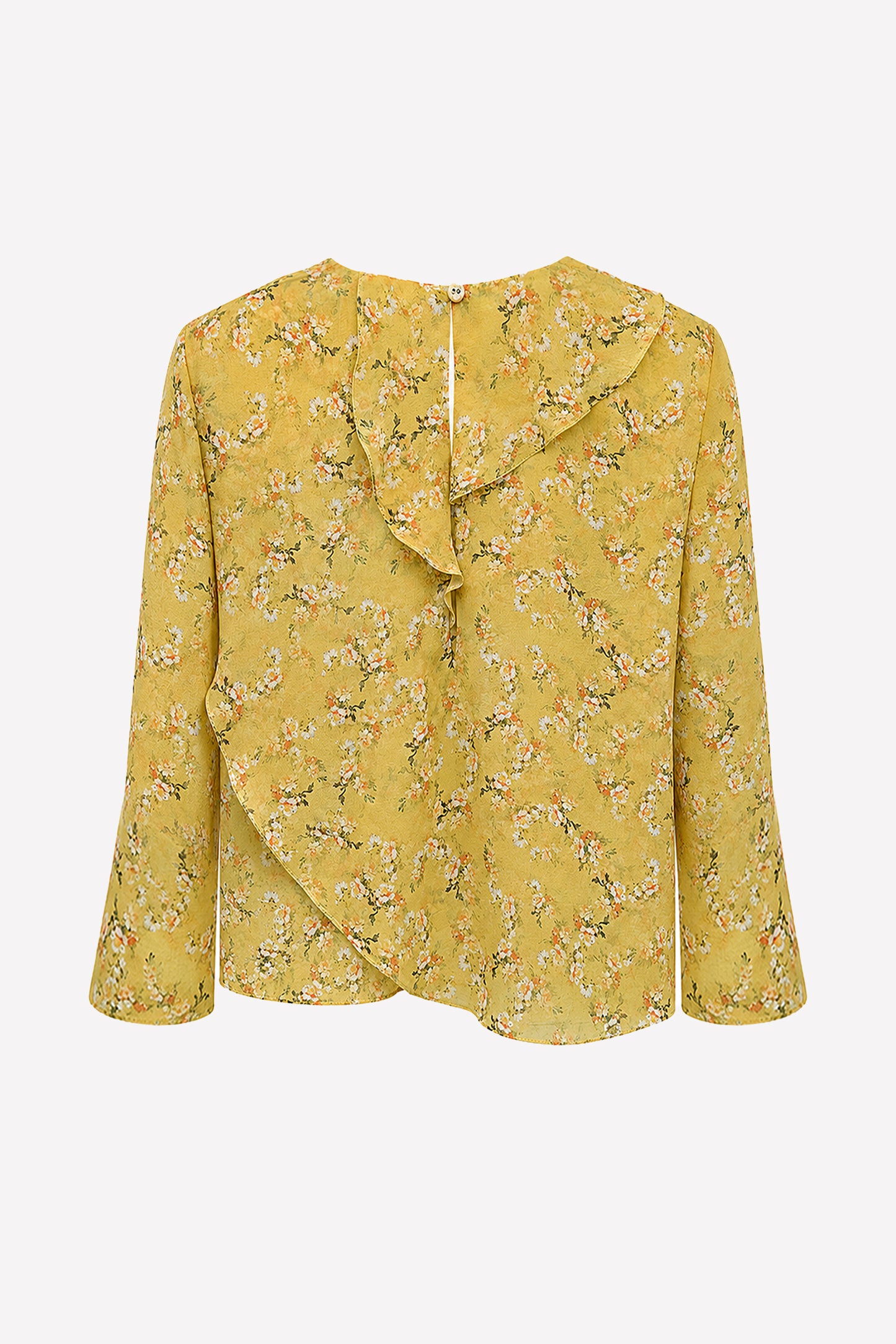 LIVIA - Blusa crop in seta Goldie
