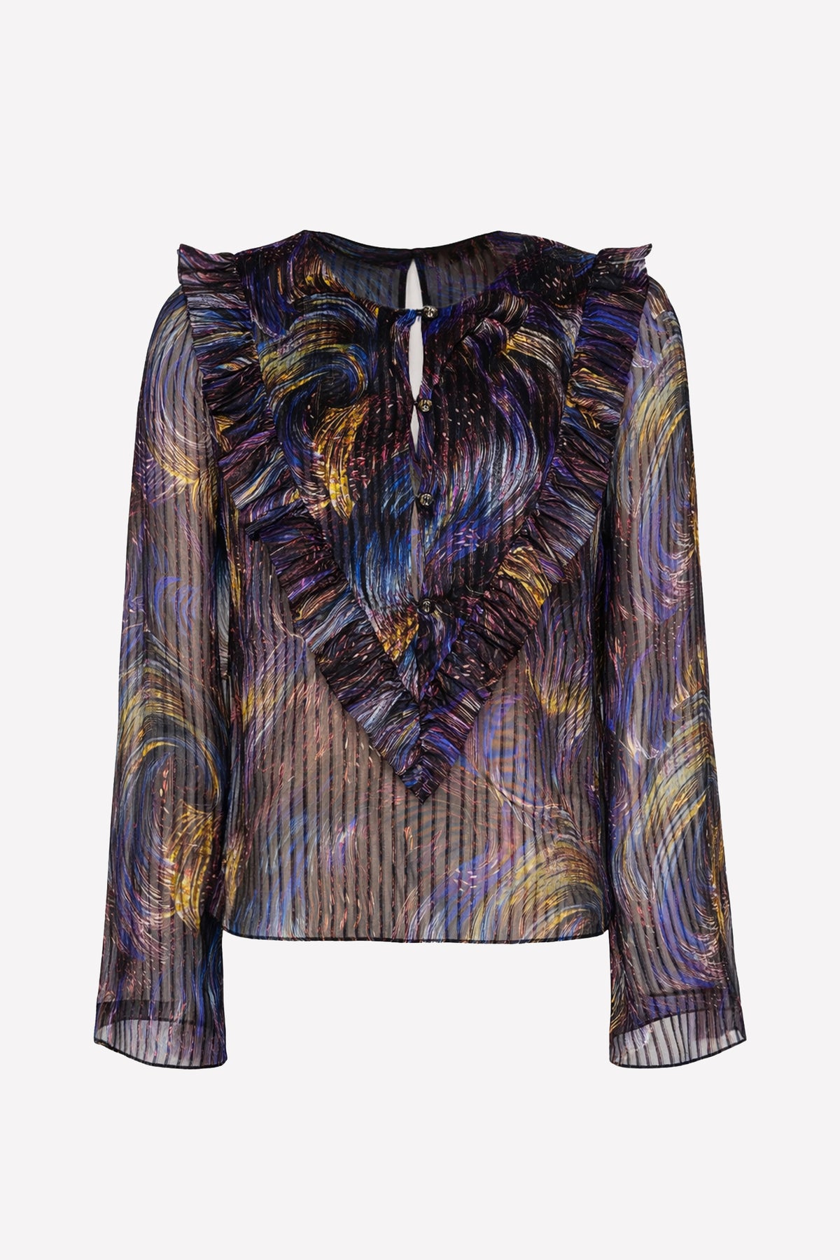 DAFNE - Blusa in seta Moulin Rouge