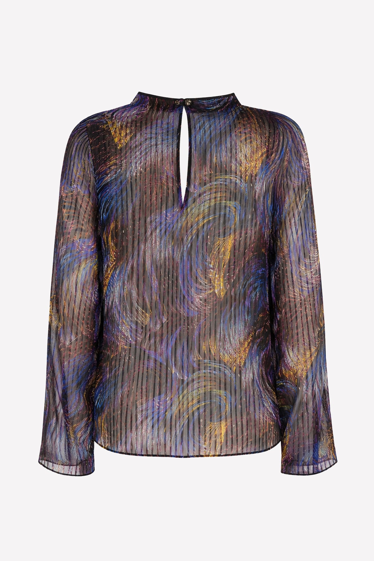DAFNE - Blusa in seta Moulin Rouge