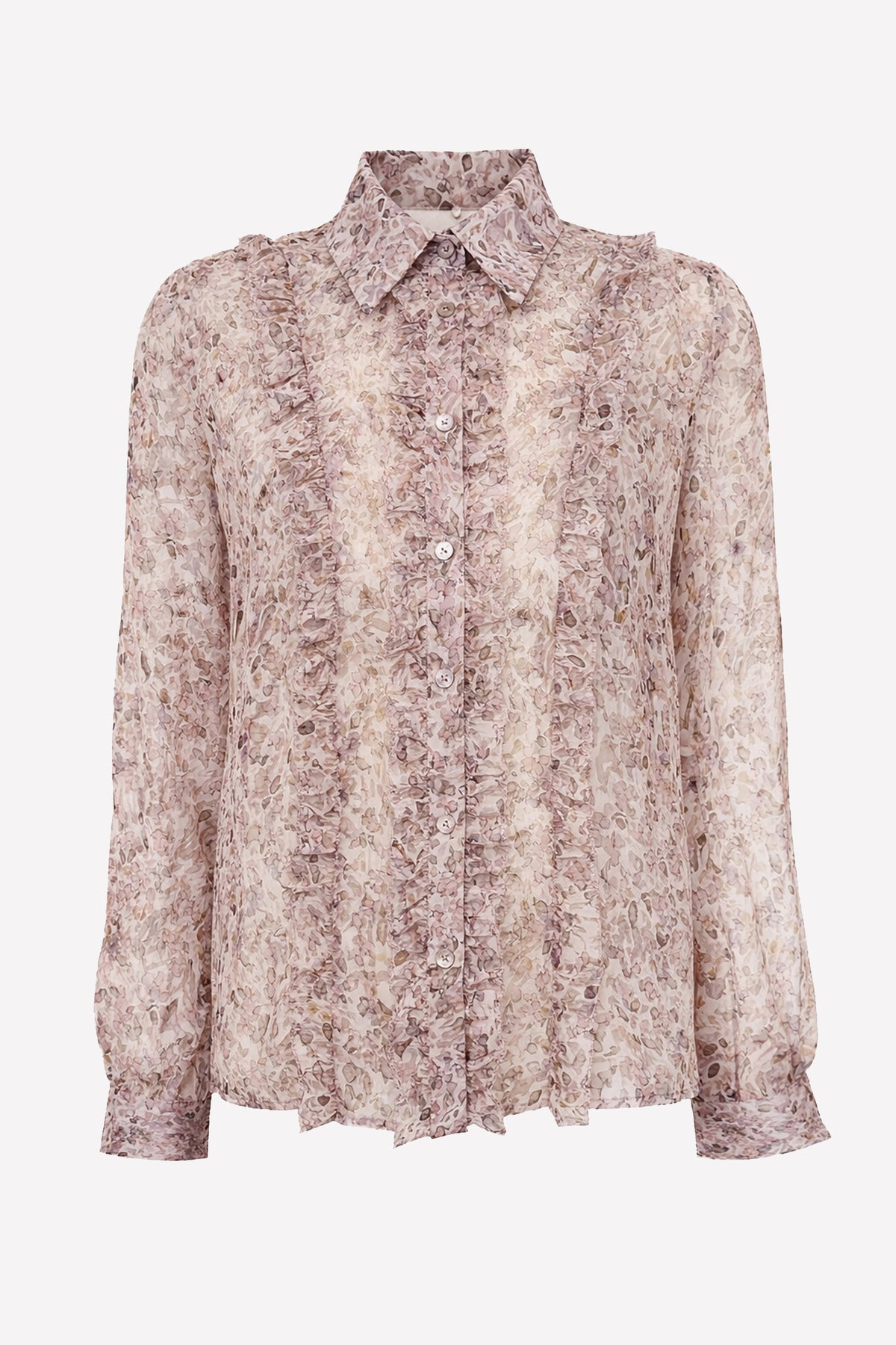 ADELE - Camicia in seta Jardin