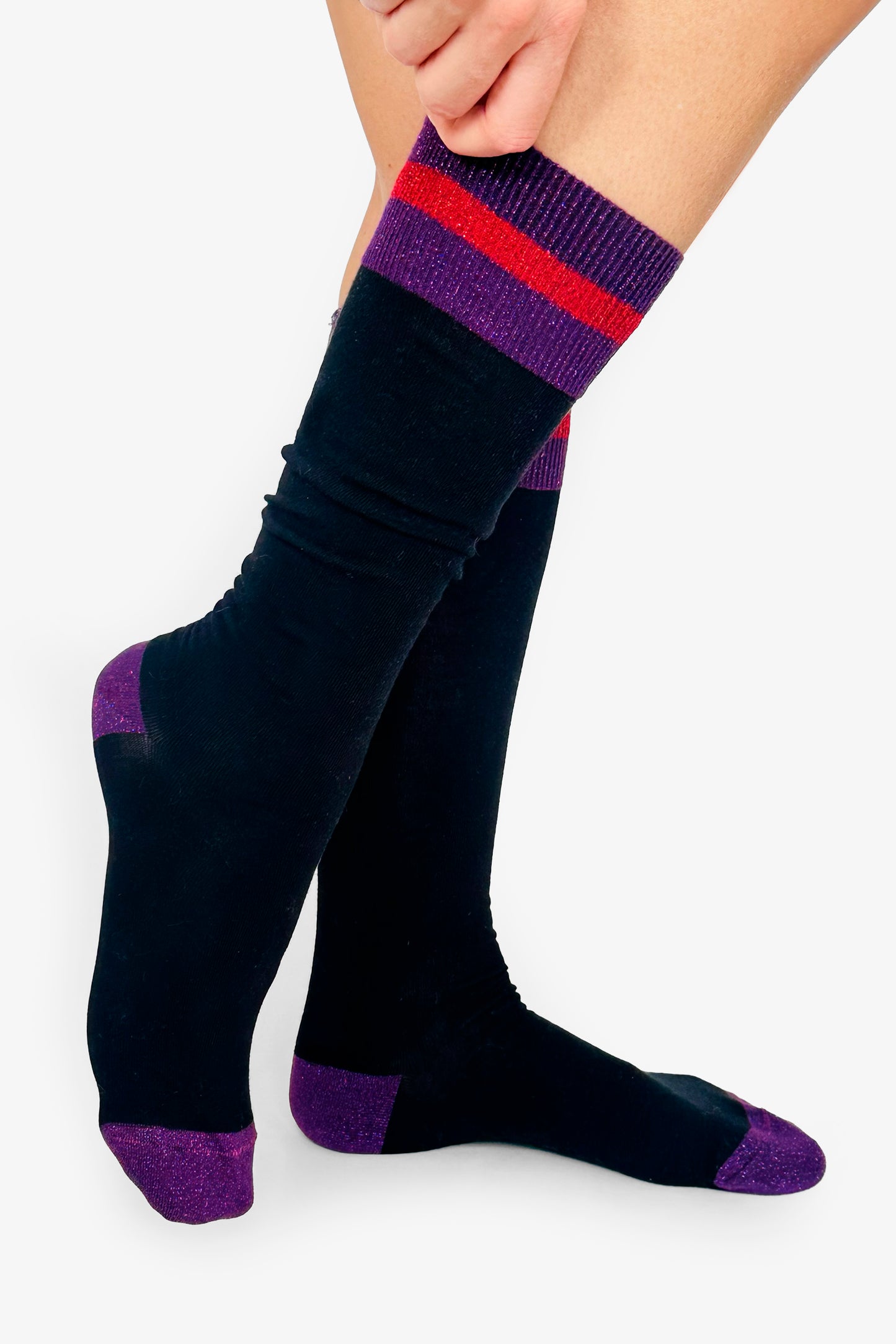 VIOLA - Lurex Knee-High Socks