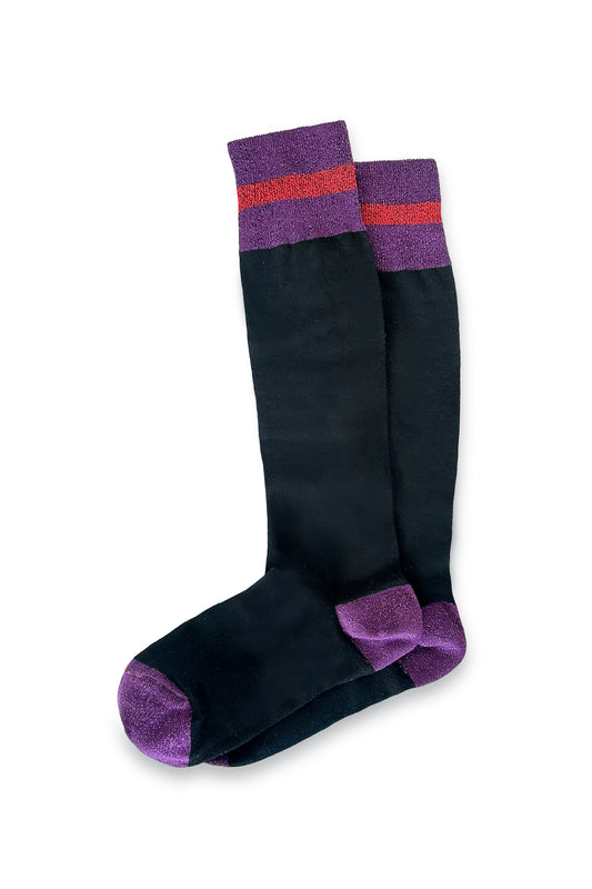 VIOLA - Lurex Knee-High Socks