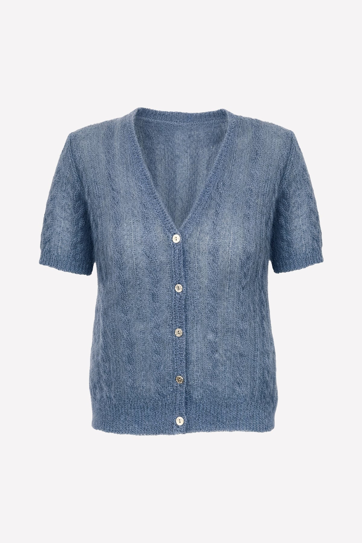 ALLEGRA - Cardigan in mohair Bretagne