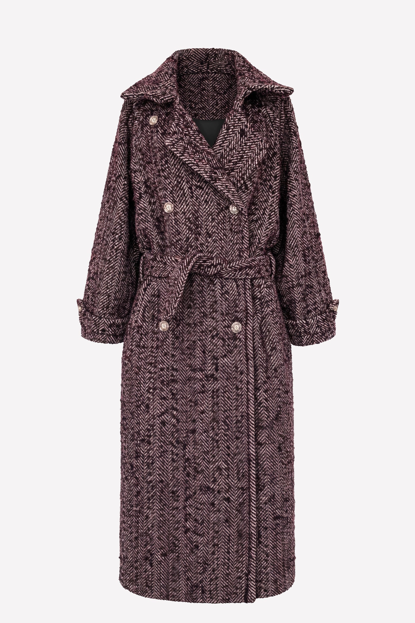 VIVIENNE - Oversized tweed coat Downtown