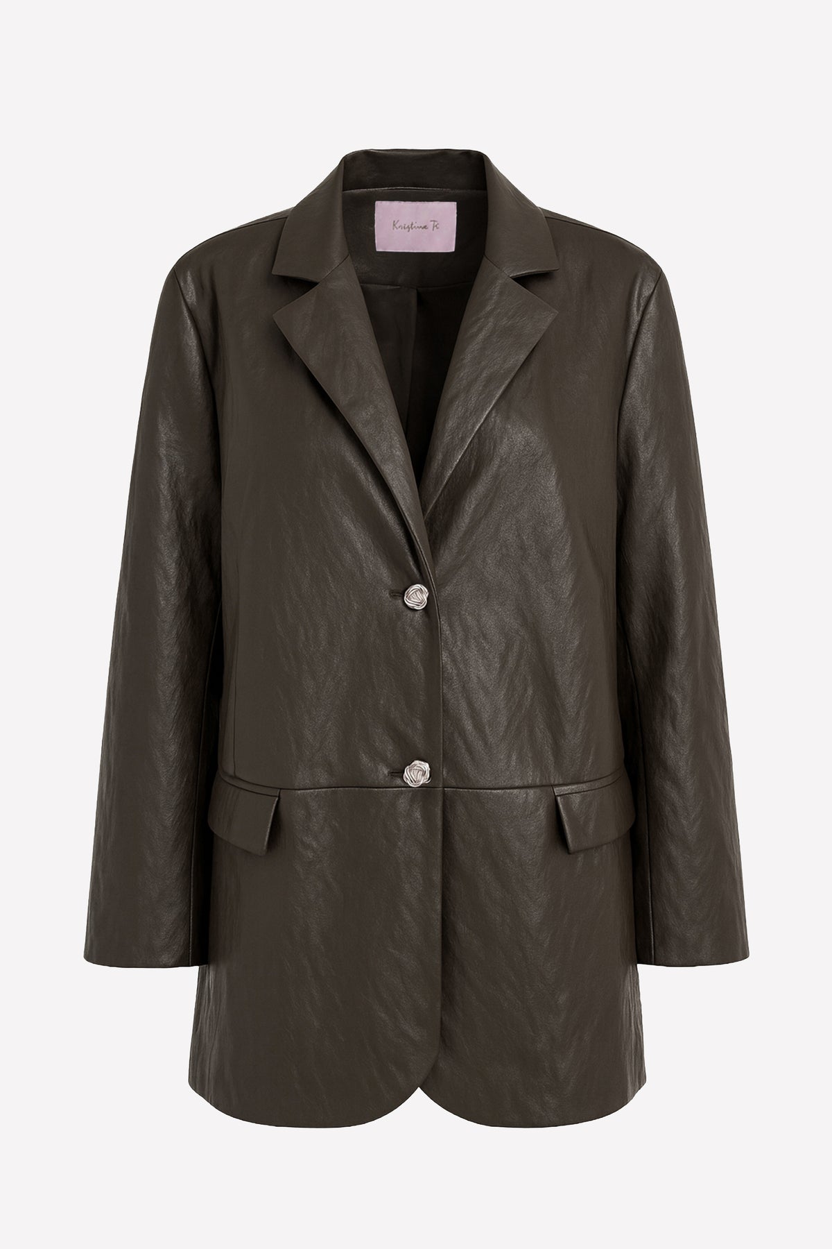 VERA - Blazer in eco-leather Rock