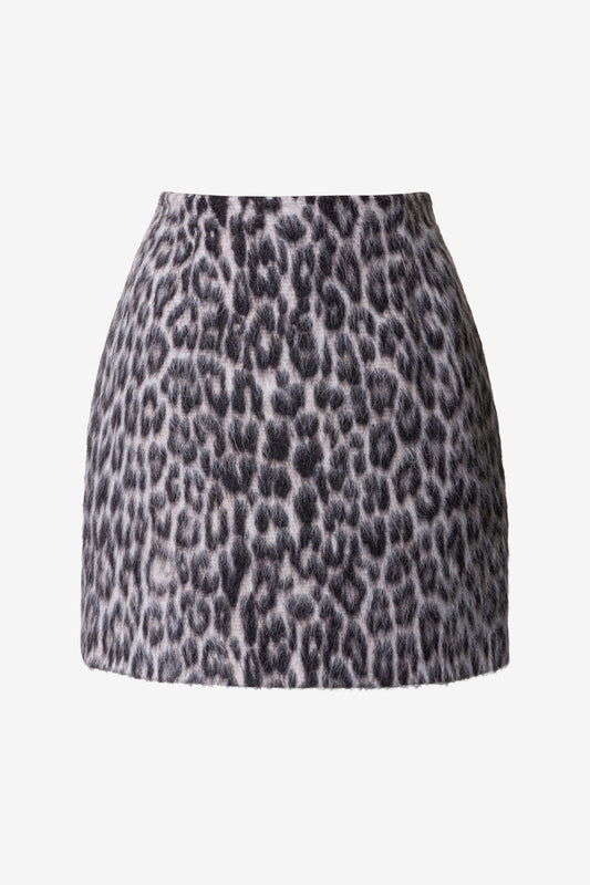 SIENNA - Gonna in lana Animalier
