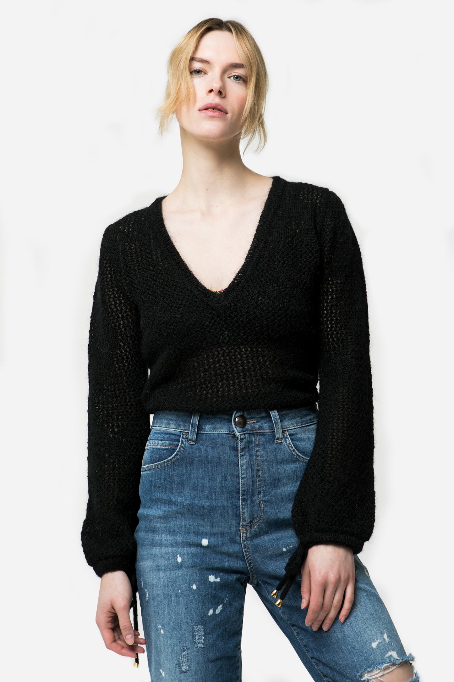 SELENE - Monochrome knitted sweater