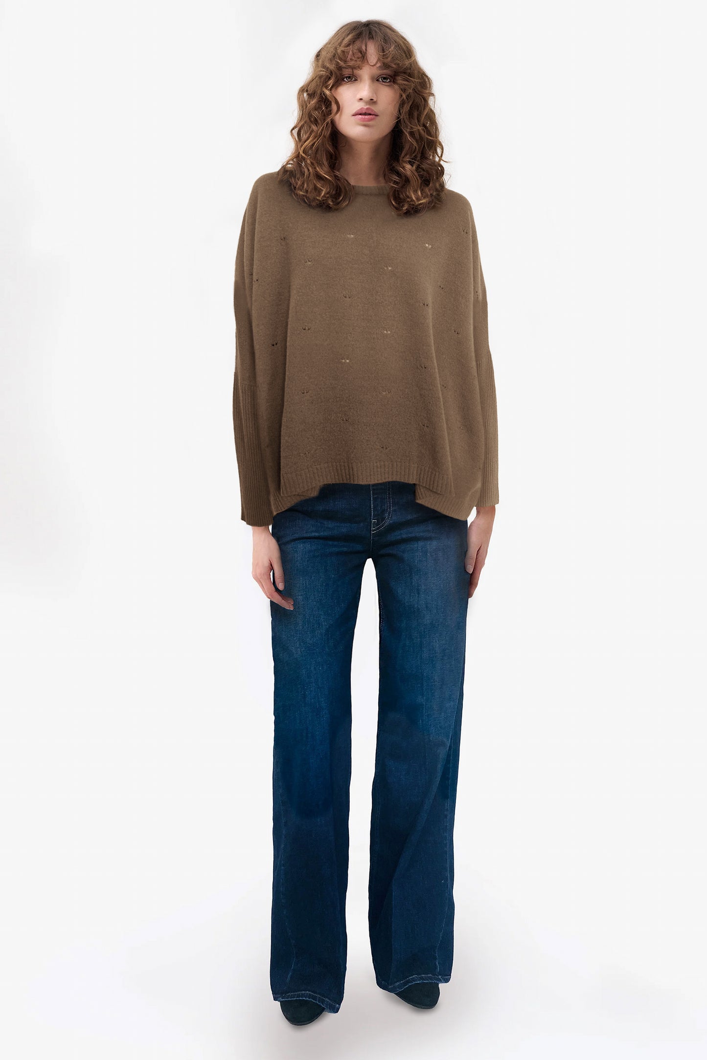 CORTECCIA - - Wool and cashmere poncho