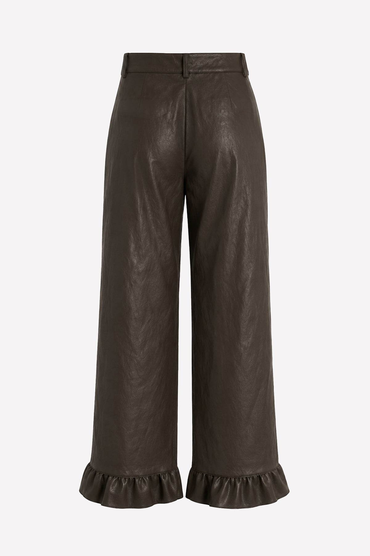 TEA - Pantalone palazzo in eco-leather Rock