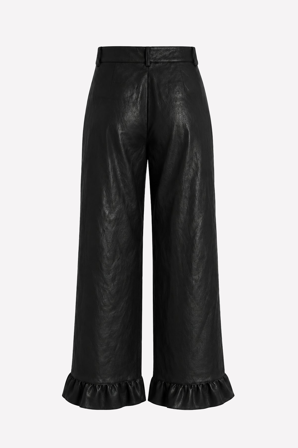 ALESSIA - Faux leather palazzo trousers Rock