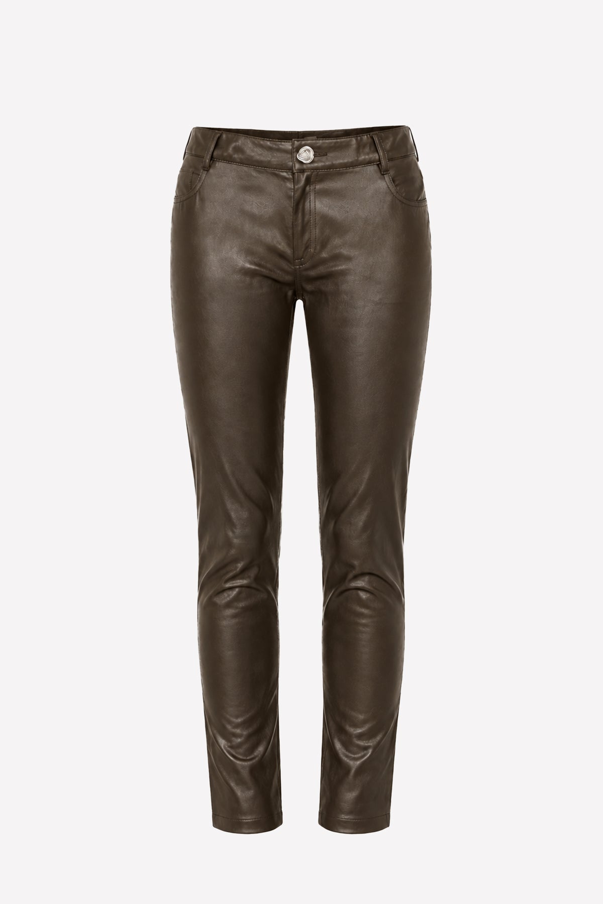 AMALIA - Pantaloni in eco-leather Rock