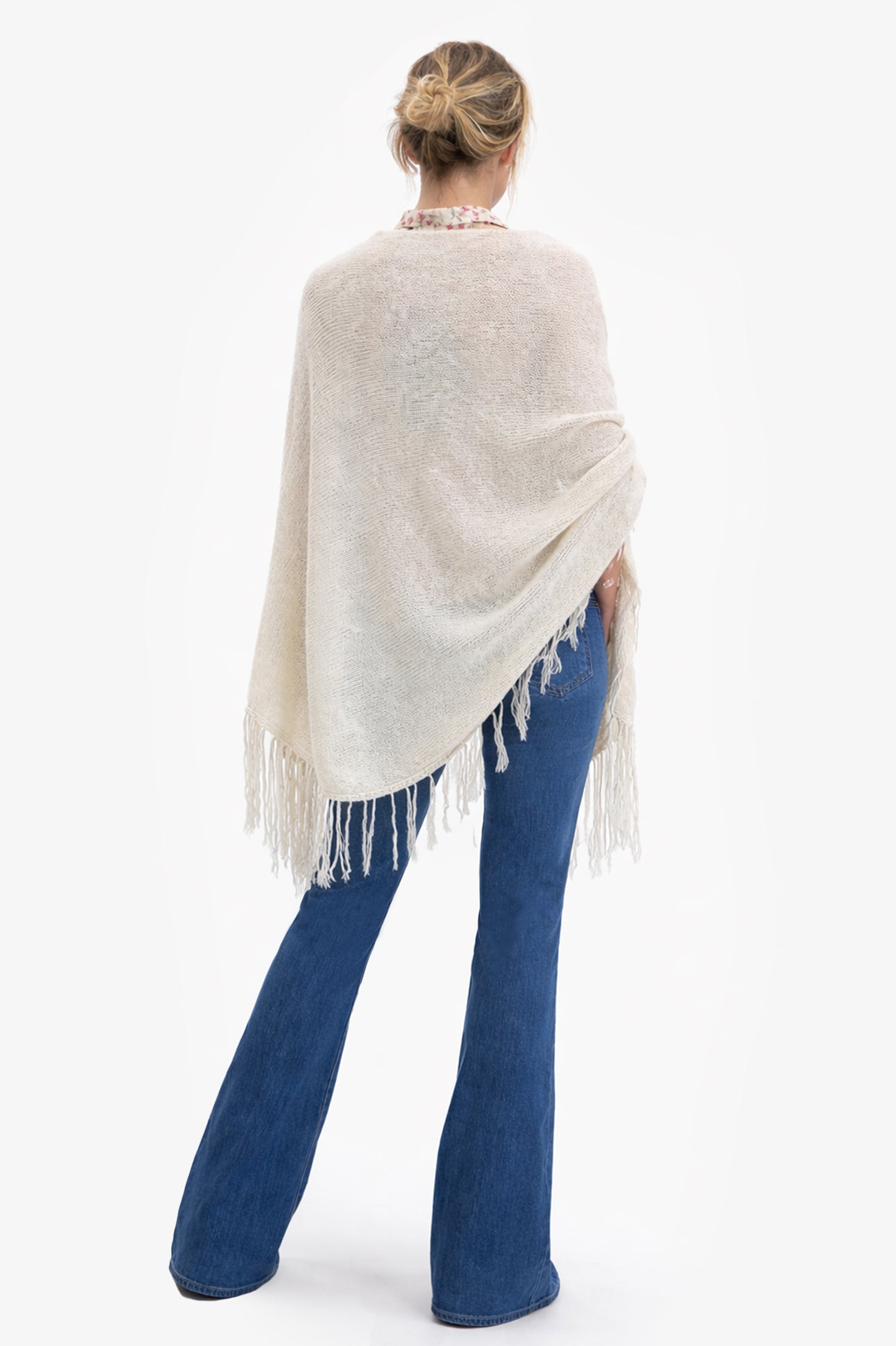 PERLA - Poncho in alpaca e cashmere