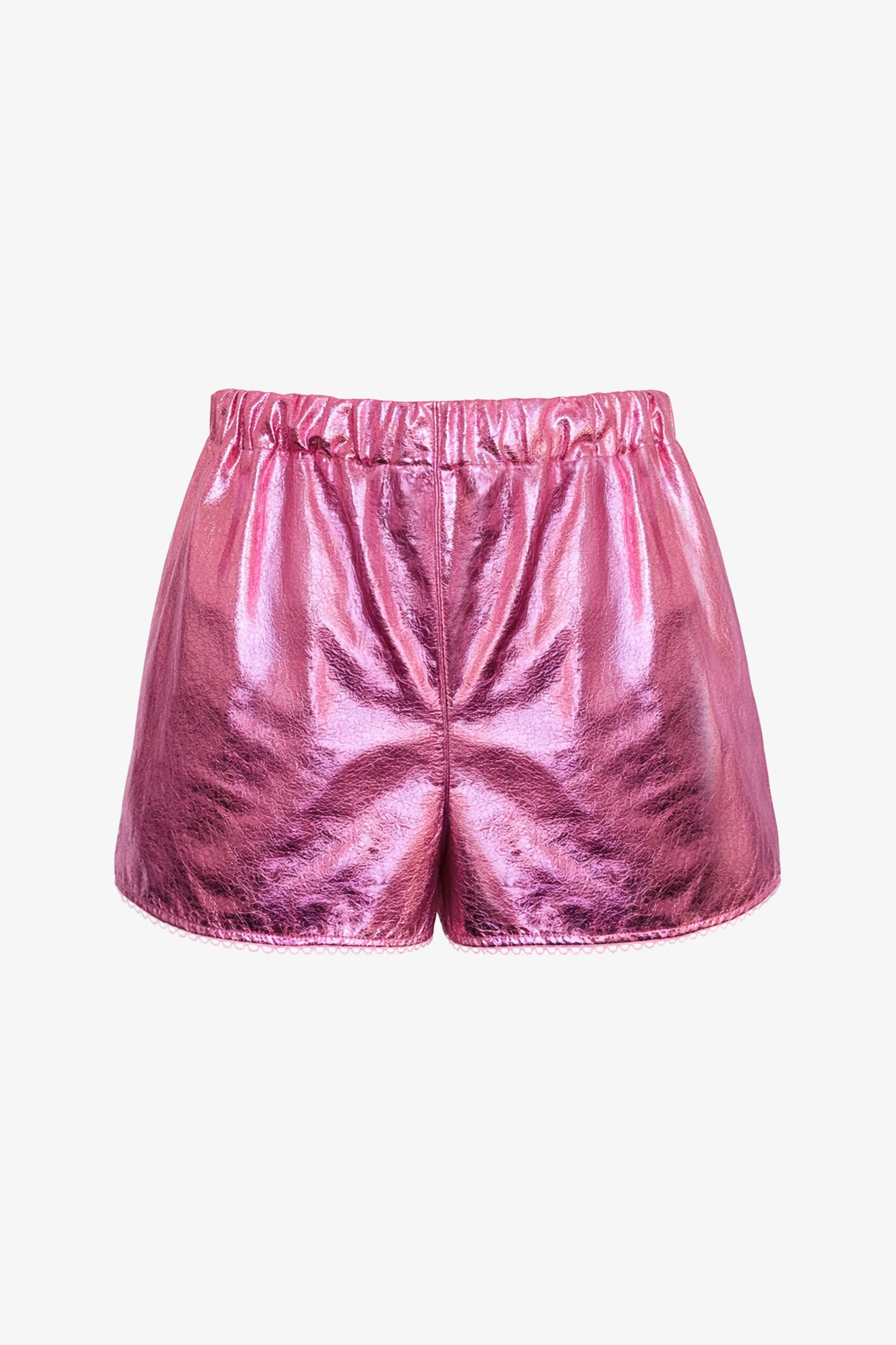 LOLITA - Shorts in laminato craquelé effetto Metal