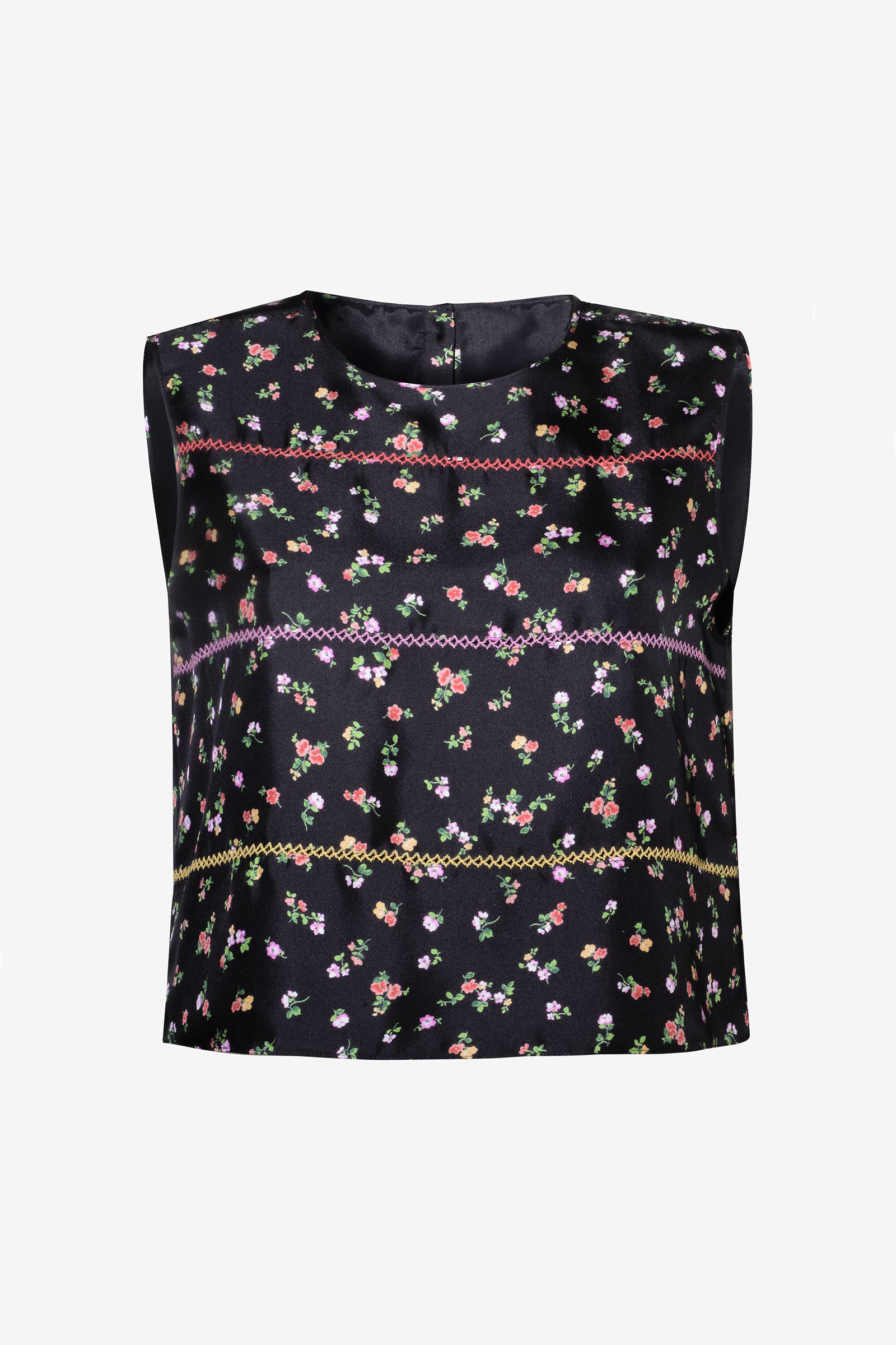 Kristina Ti AMARILLI - Silk microflower top
