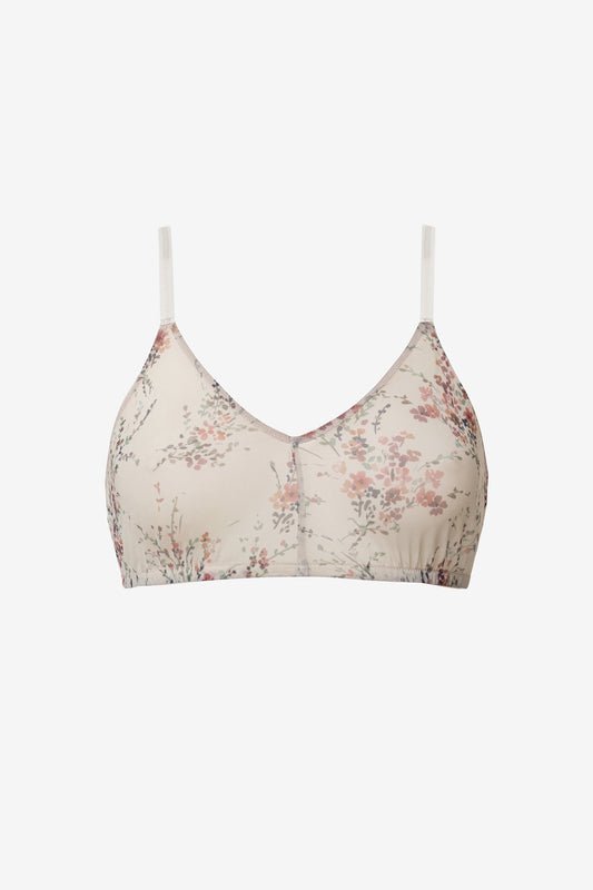 PETRA - Bralette in tulle Wildflowers