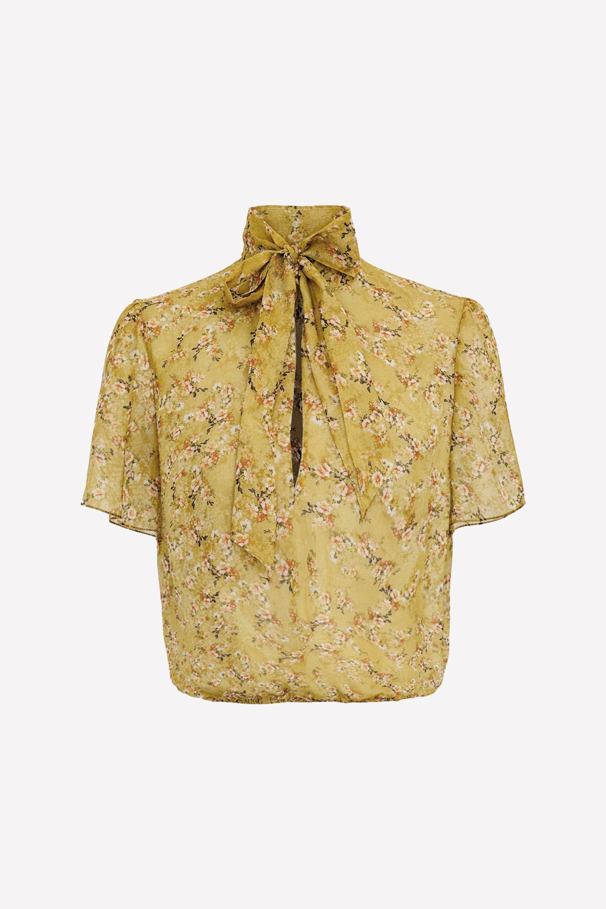 MIA - Silk Crop Blouse Goldie