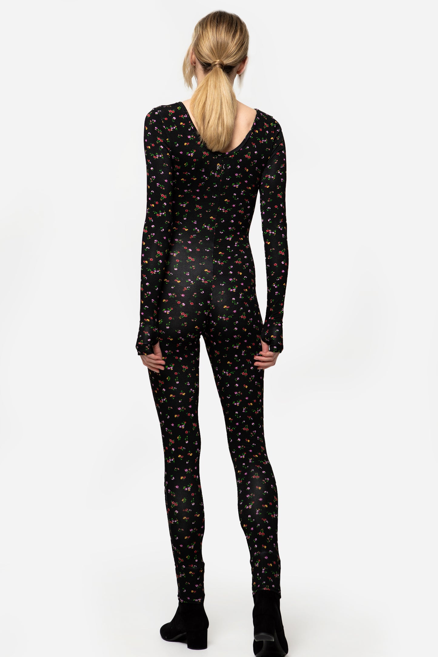 MATILDE - Microfloral jumpsuit in jersey