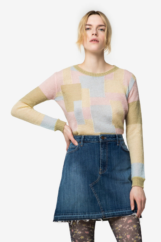 ELOISE - Maglia in lana Mondrian
