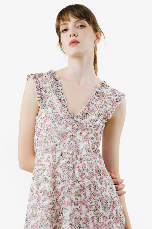 CANDICE - Cotton Minidress Jardin