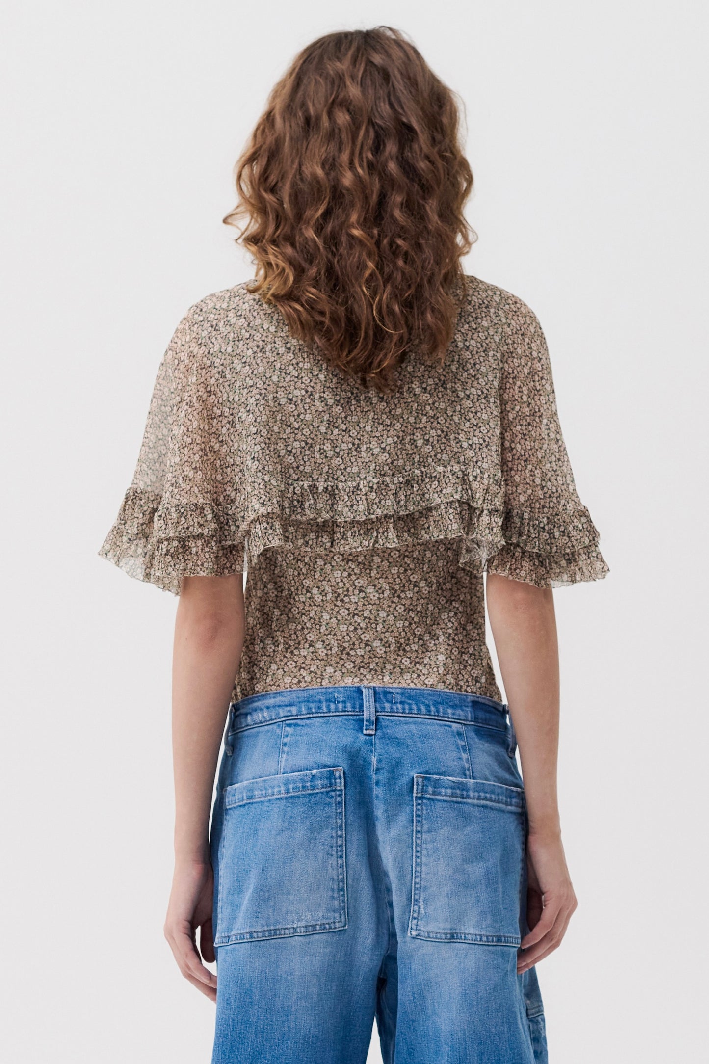 MADELEINE - Blusa con mantella Wallpaper