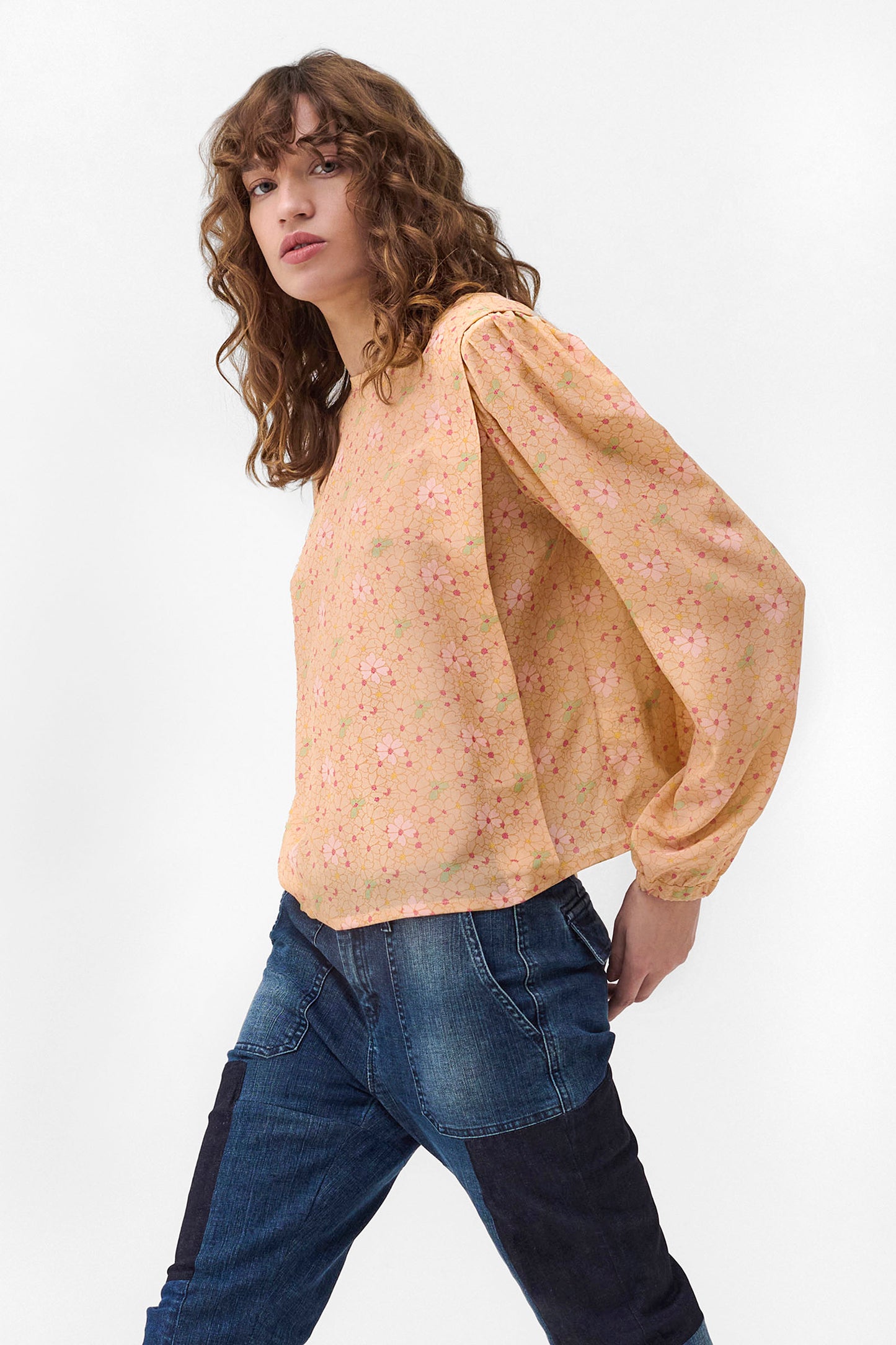 BETTY - Blusa in seta Anemone