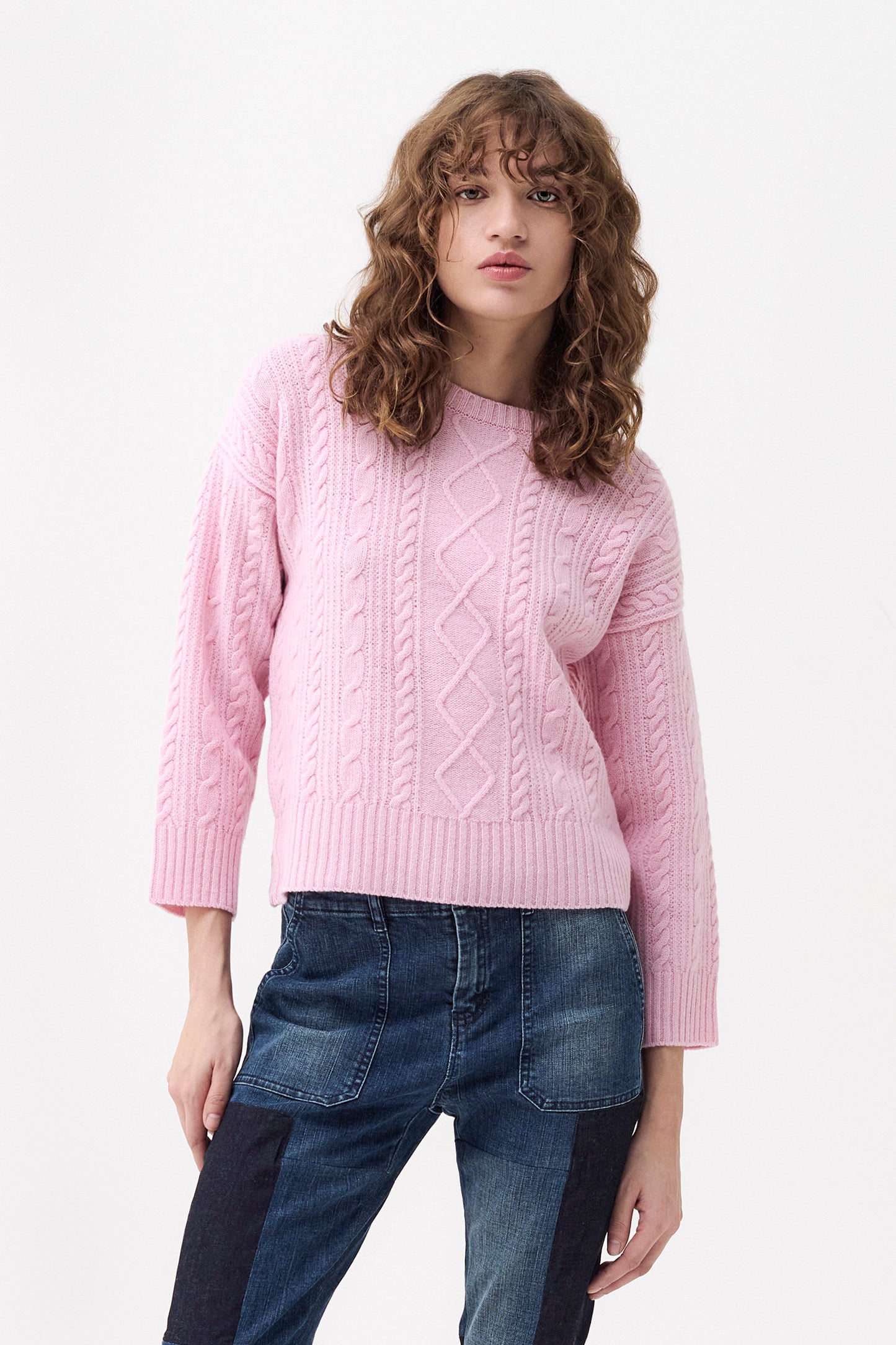 CAMELIA - Merino wool sweater Diamond