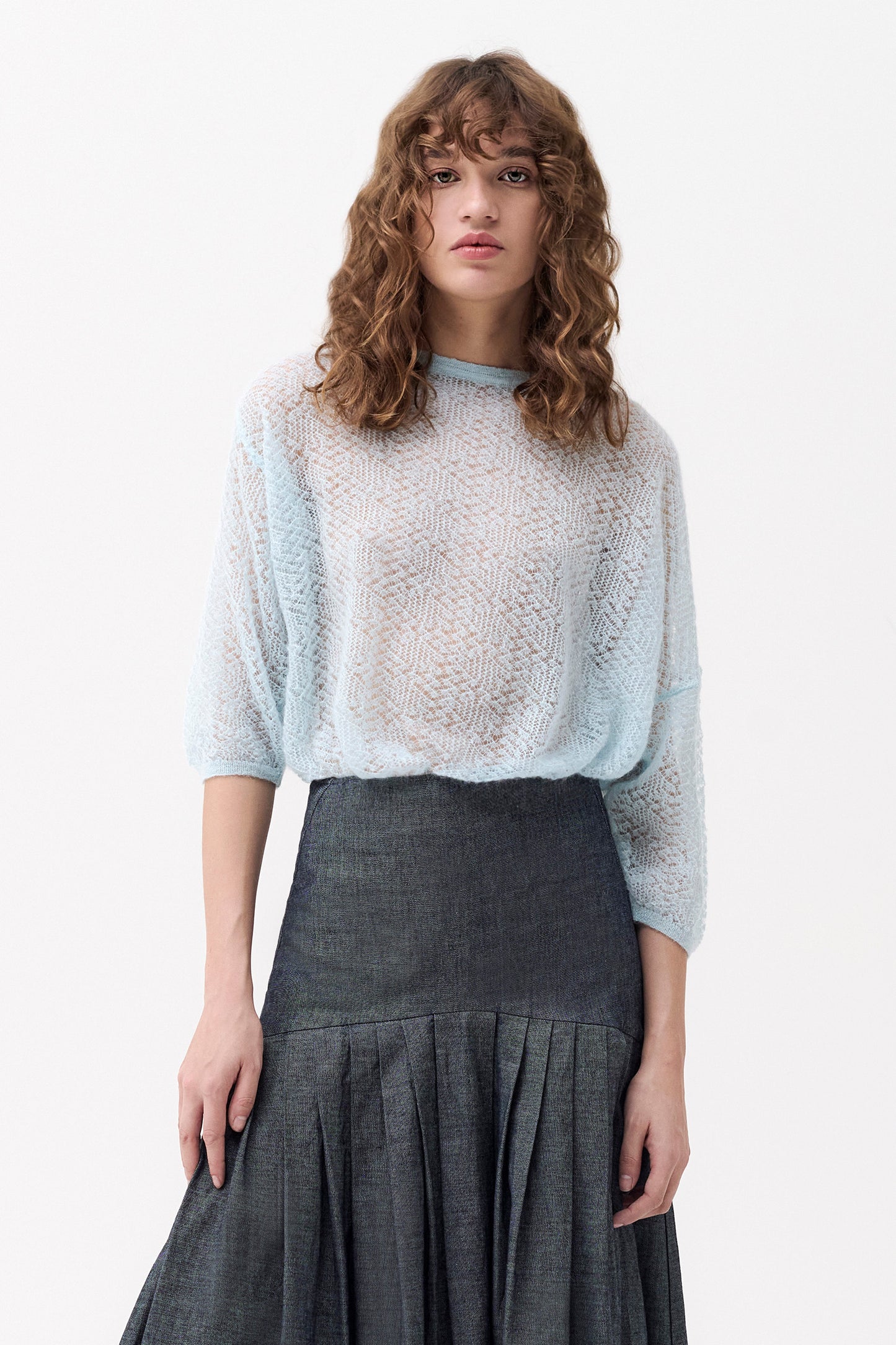 JOAN - Mohair and alpaca sweater Pastel