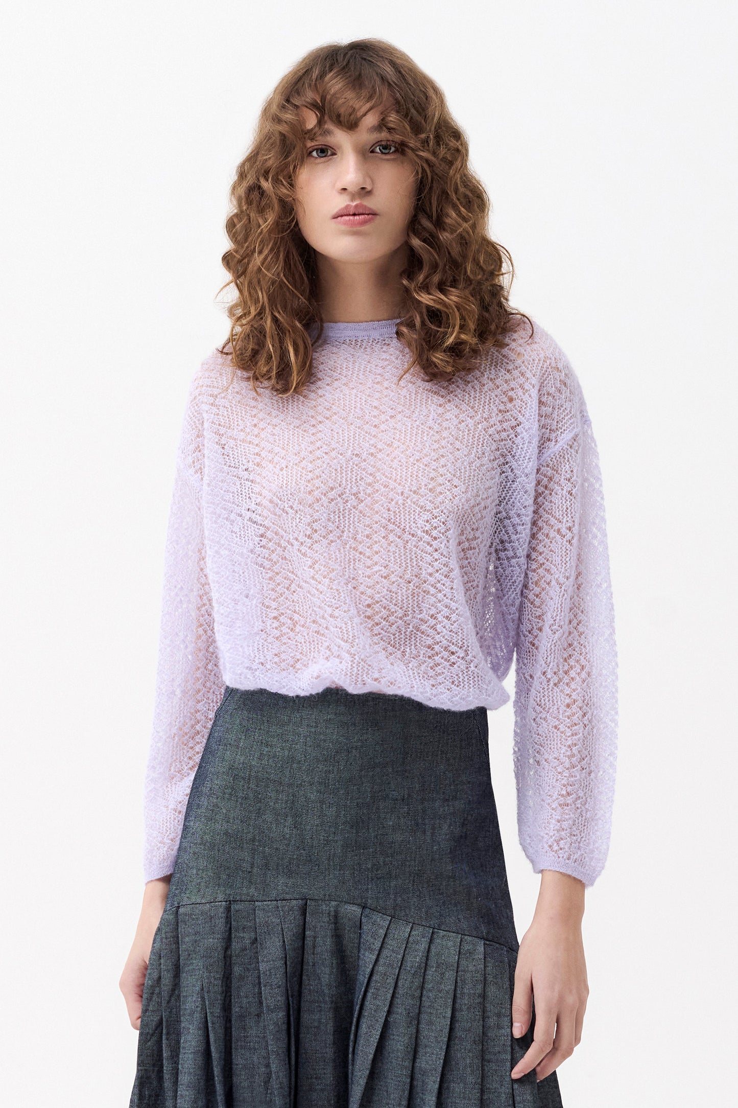 JASMIN - Mohair and alpaca sweater Pastel