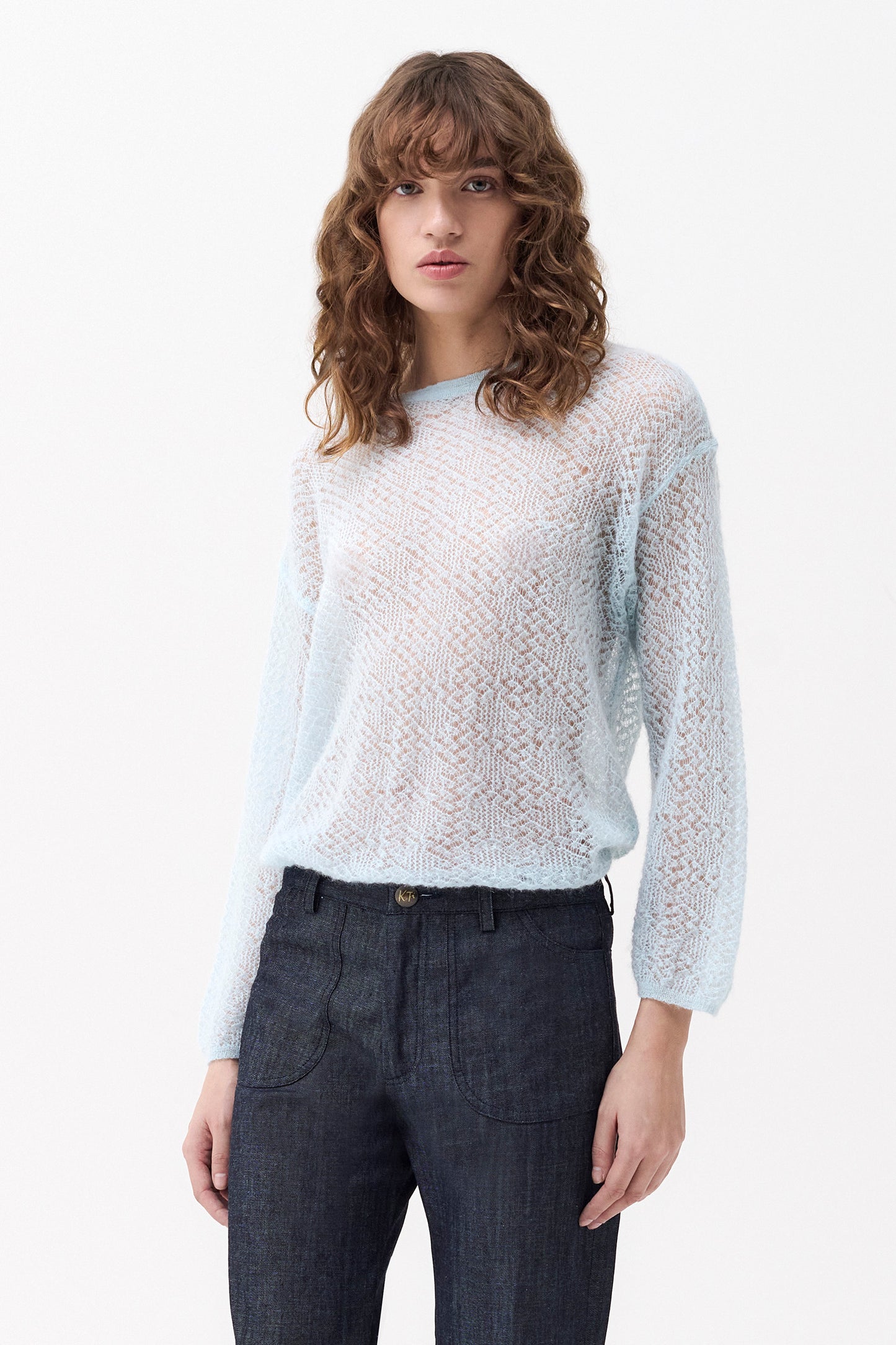 ILARIA - Mohair and alpaca sweater Pastel