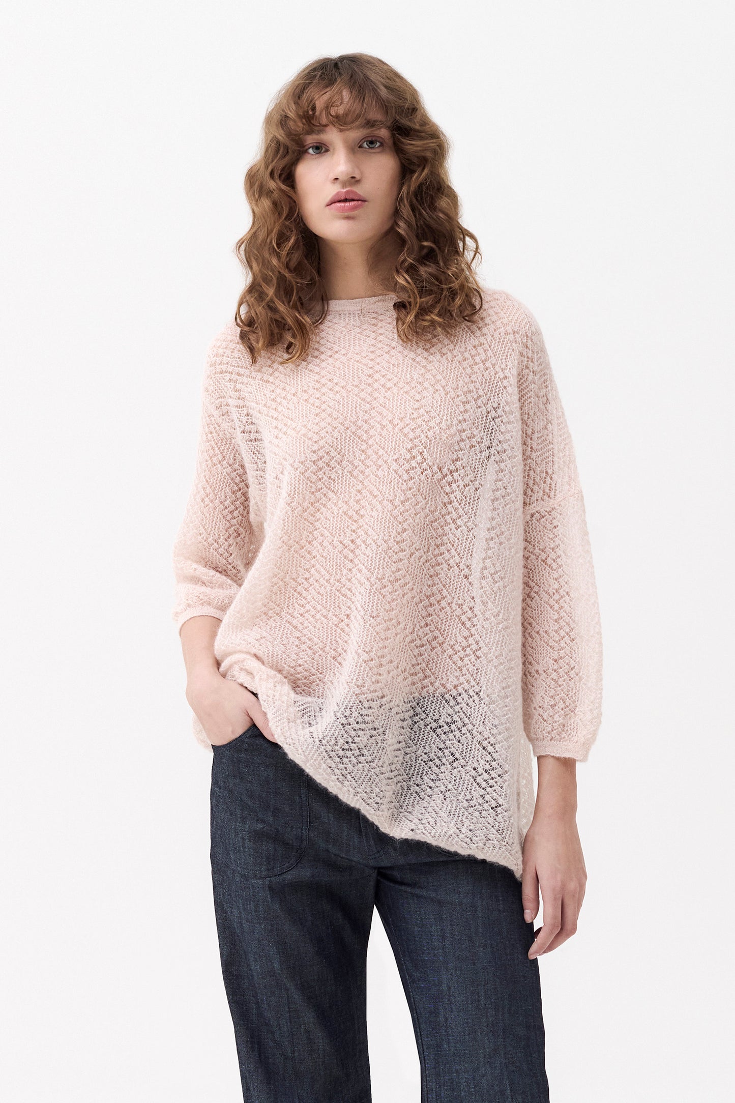 ISABELLE - Mohair and alpaca sweater Pastel