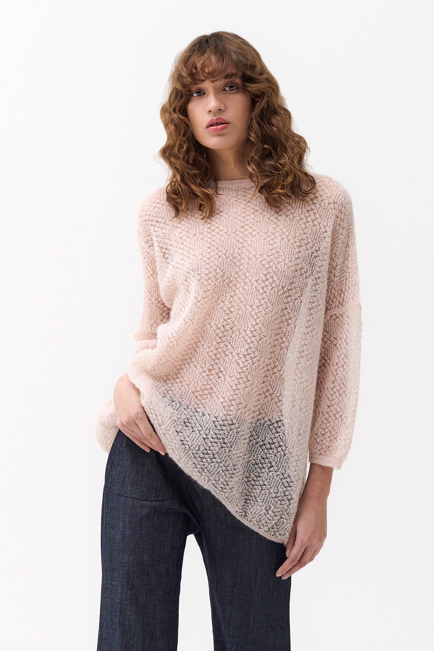 ISABELLE - Mohair and alpaca sweater Pastel