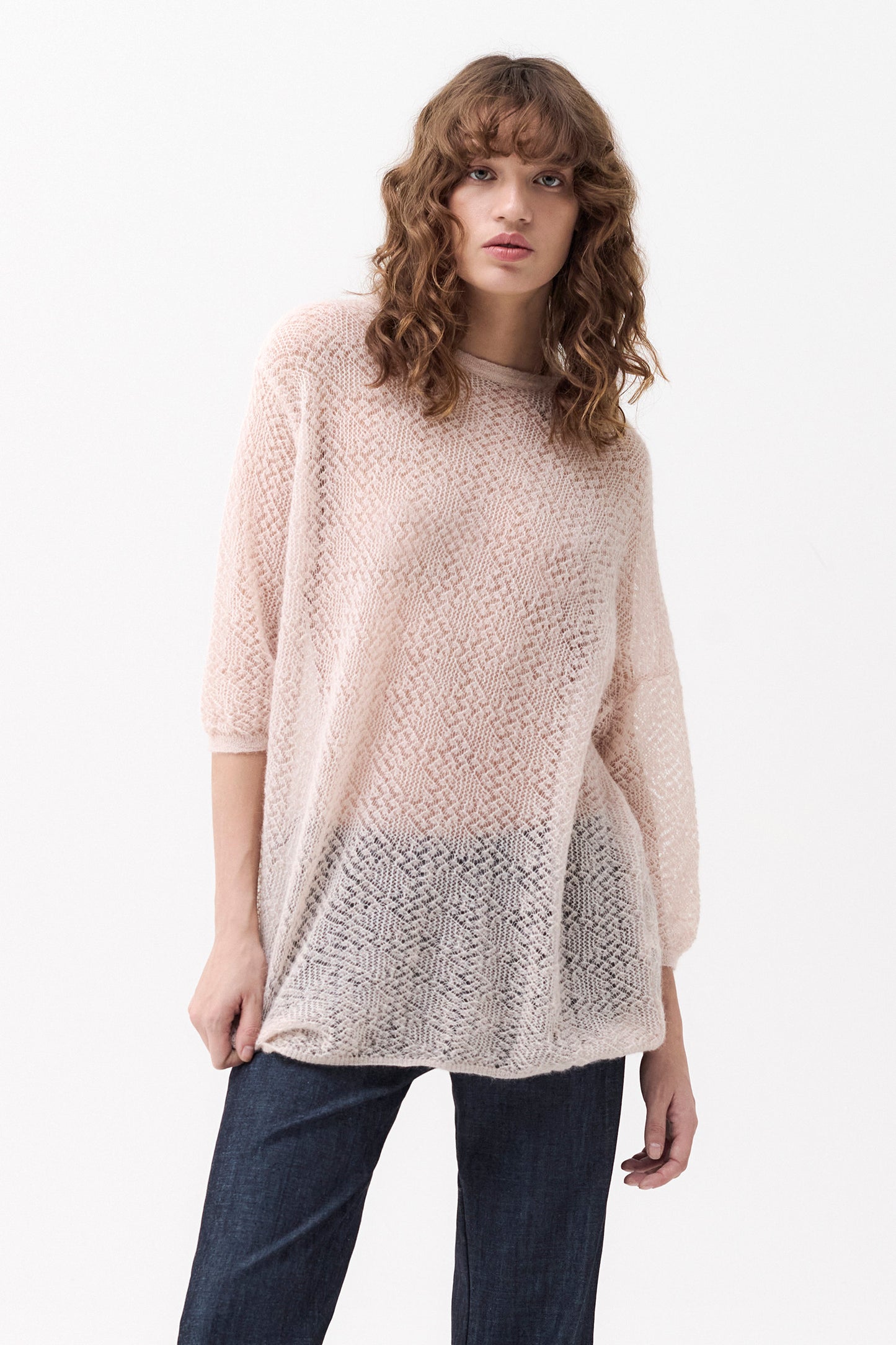 ISABELLE - Mohair and alpaca sweater Pastel