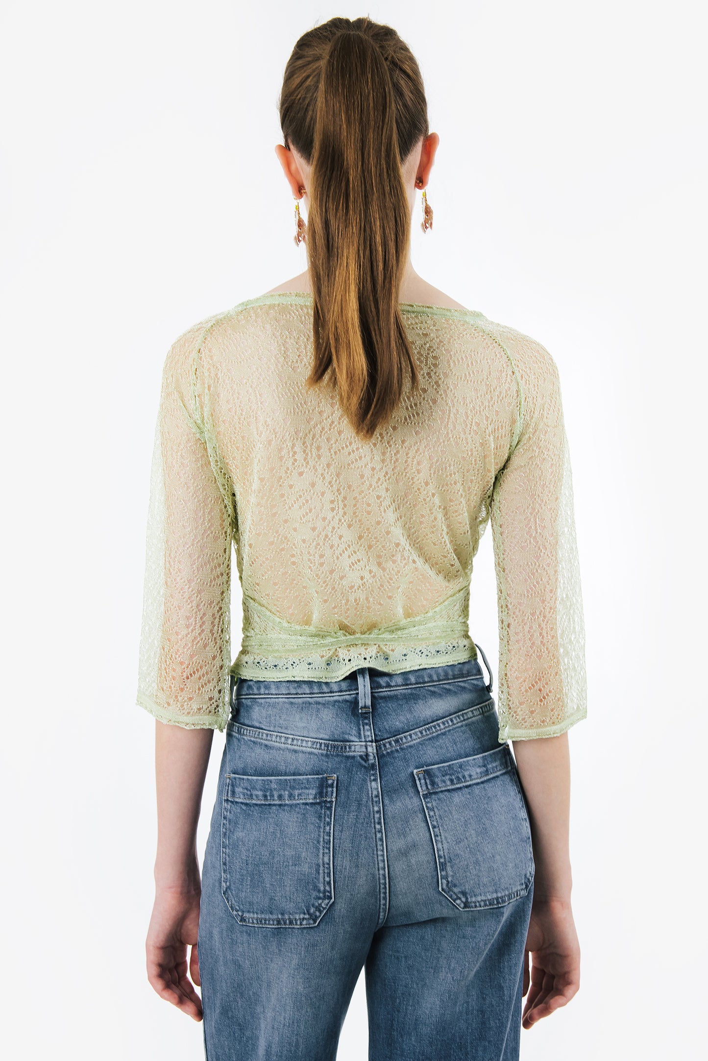 ELETTRA - Crop cardigan in maglia Aria