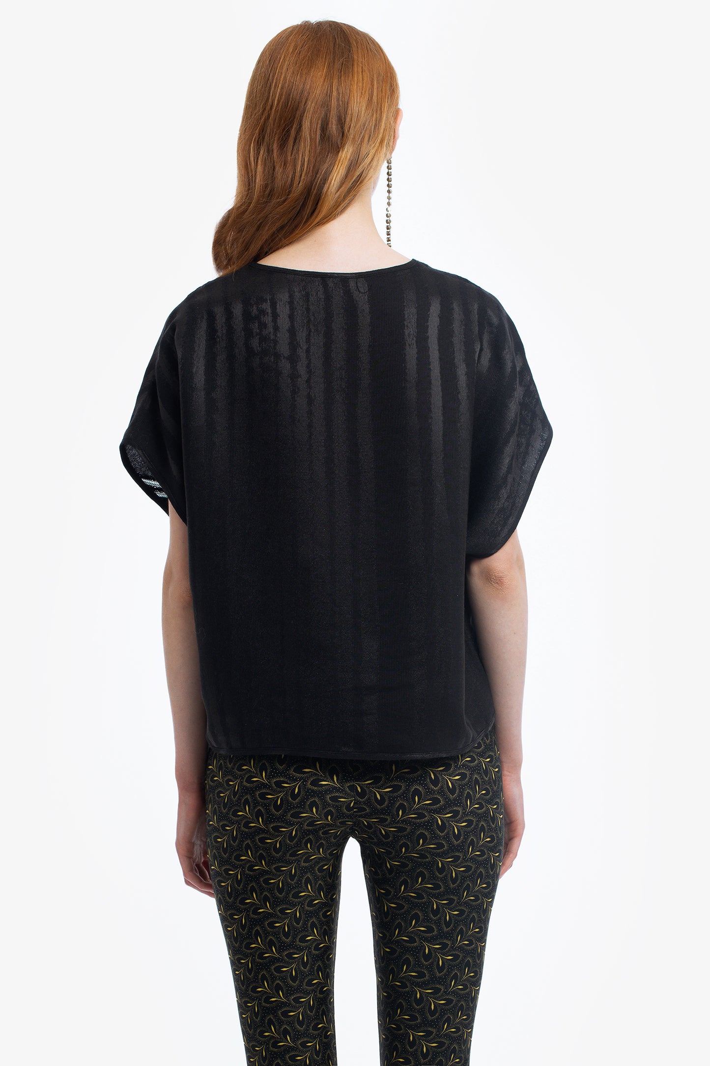 MARINA - Blusa in jacquard Stripes