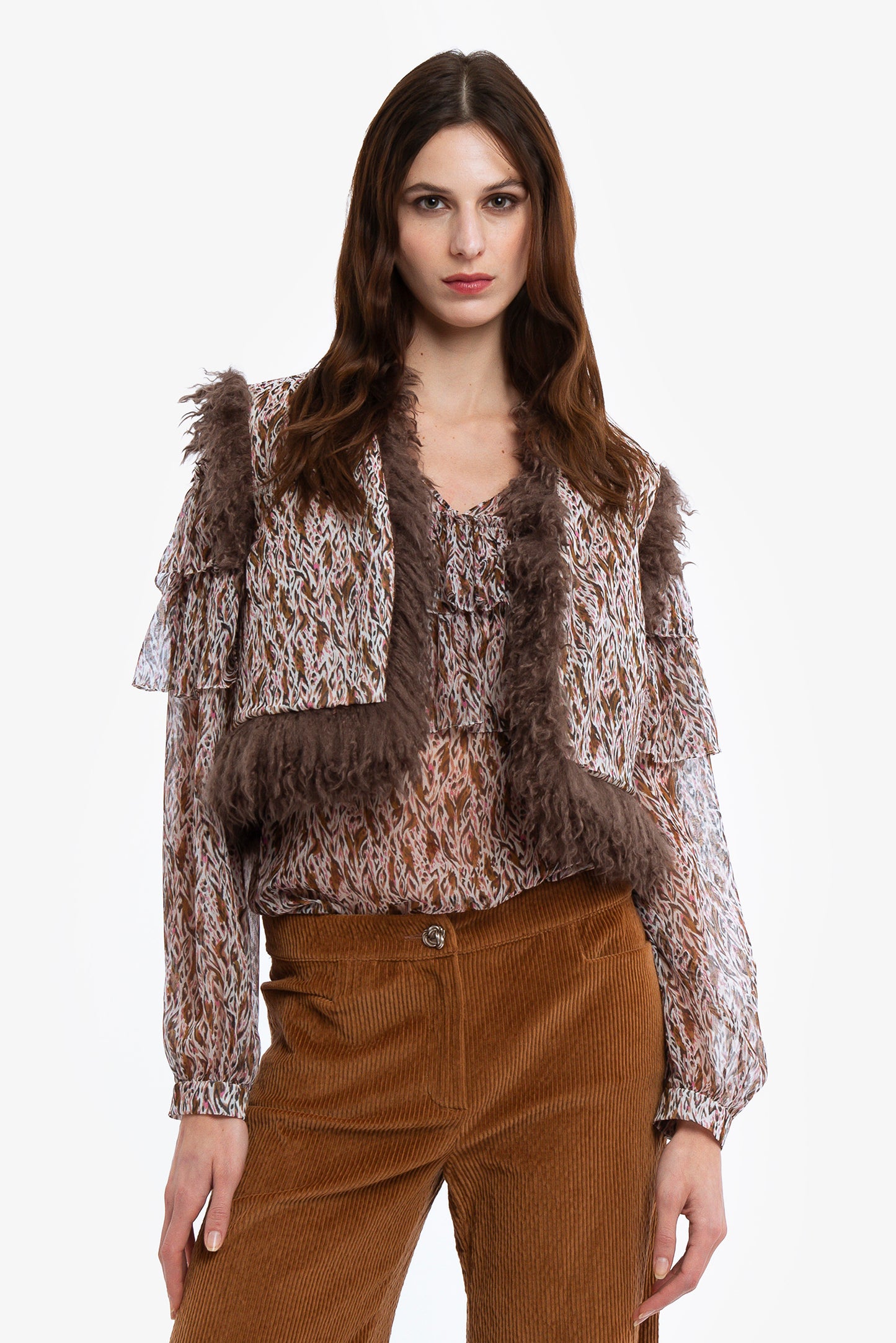 SAVANNAH - Gilet double face Sauvage