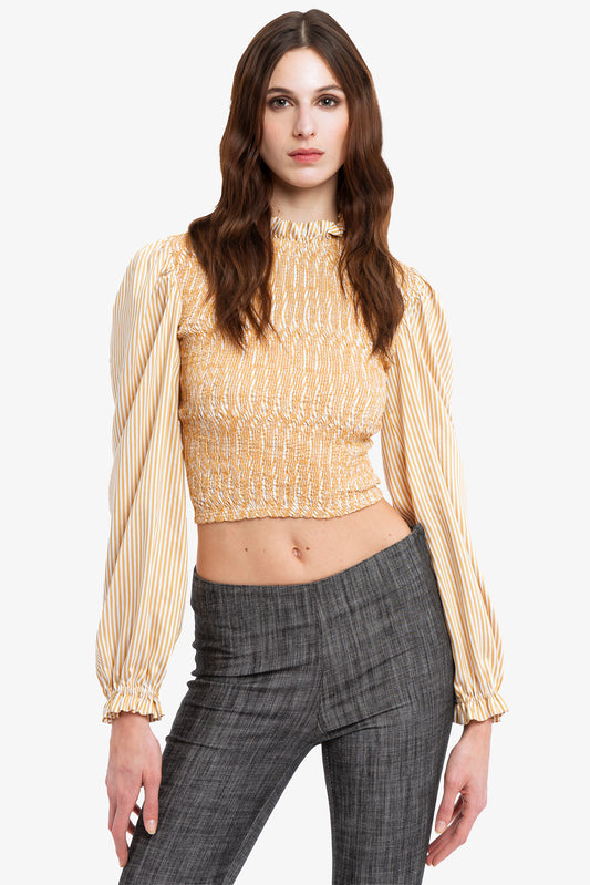 JULIETTE - Blouse crop Parisienne