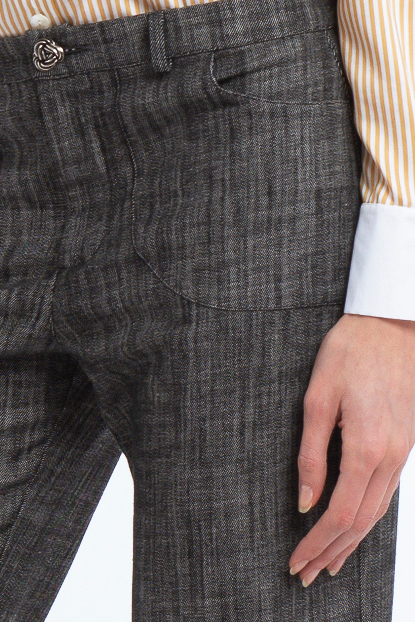 DIAMANTE - Flare Trousers Urban