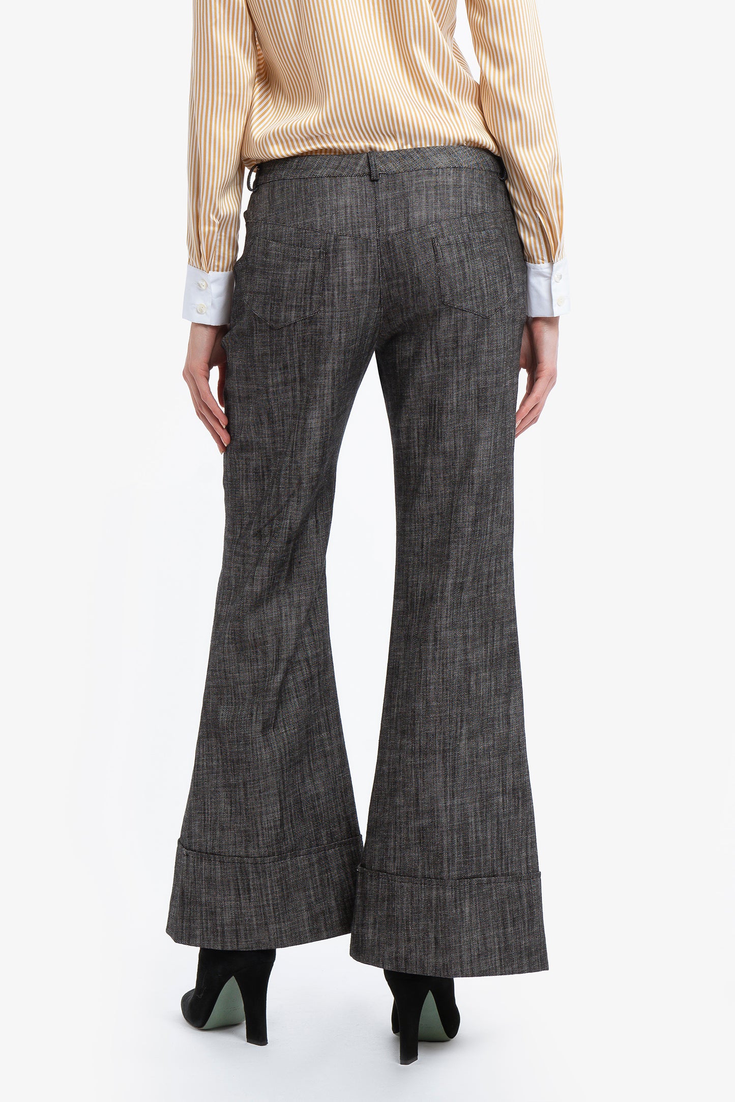 DIAMANTE - Flare Trousers Urban
