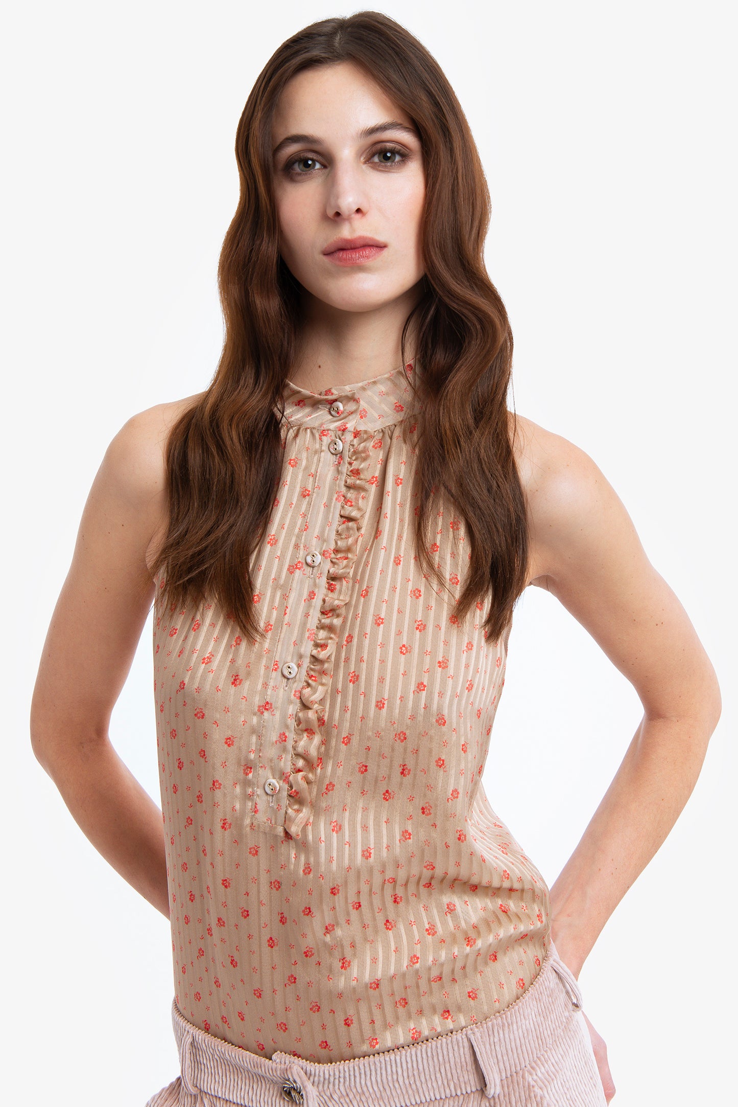 ELOISE - Top in seta Decò