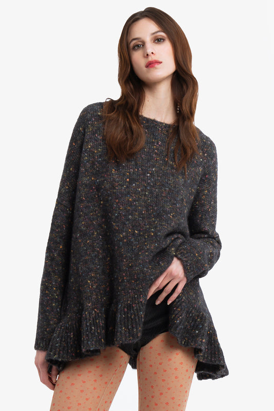 PARISSA - Baby alpaca poncho Saint Moritz