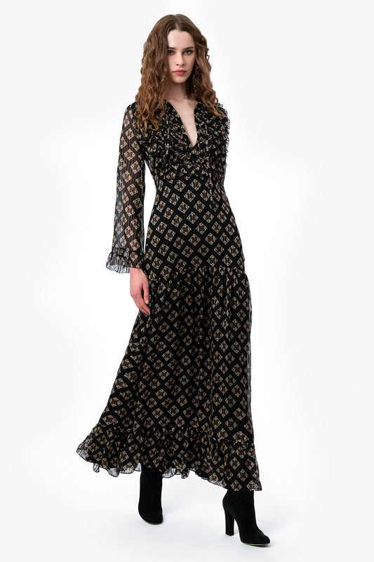 GEMMA - Long silk dress Decò