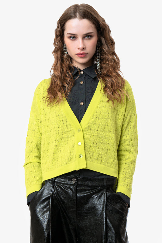 AURORA - Merino Wool Cardigan Megève
