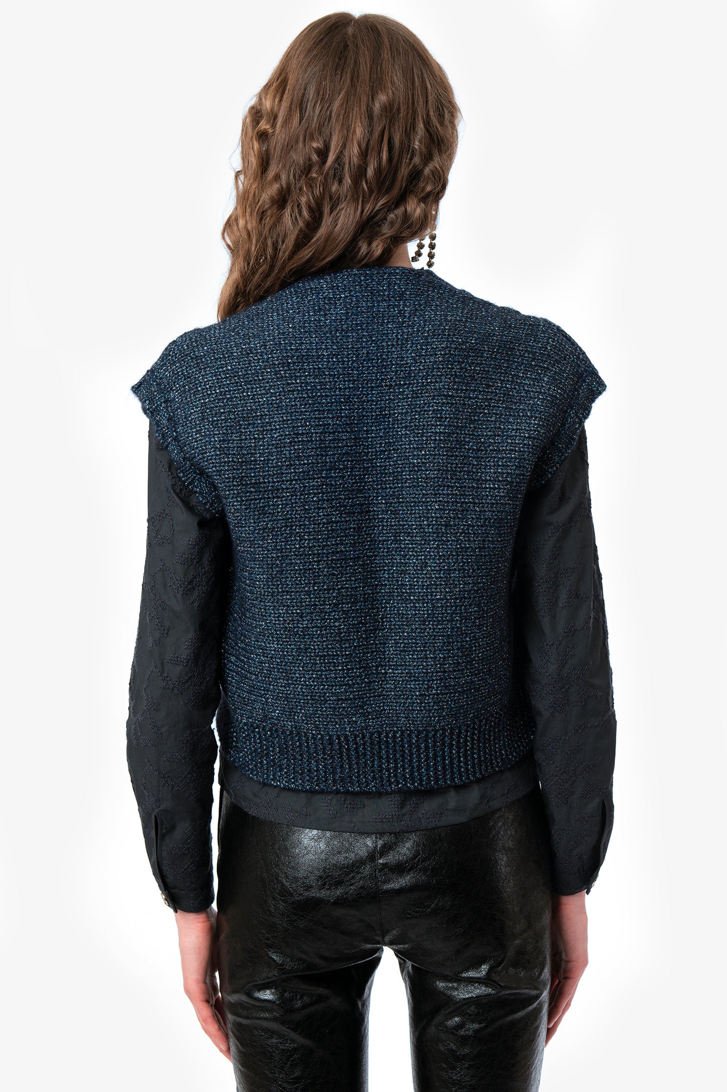 CLELIA - Wool and Alpaca Vest Cosmo