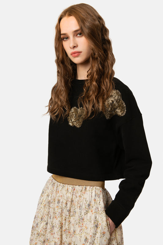 REBECCA - Gold sweatshirt