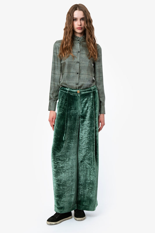 GUIA - Wide trousers Velvet