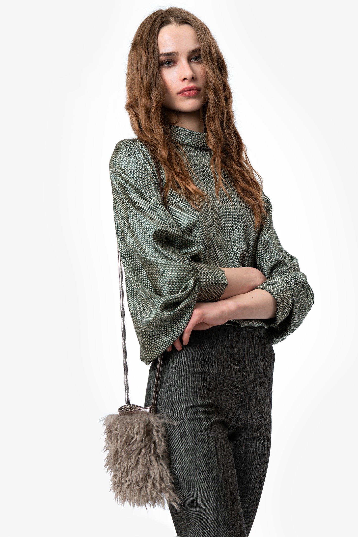 FLUFFY - Crossbody bag Sauvage