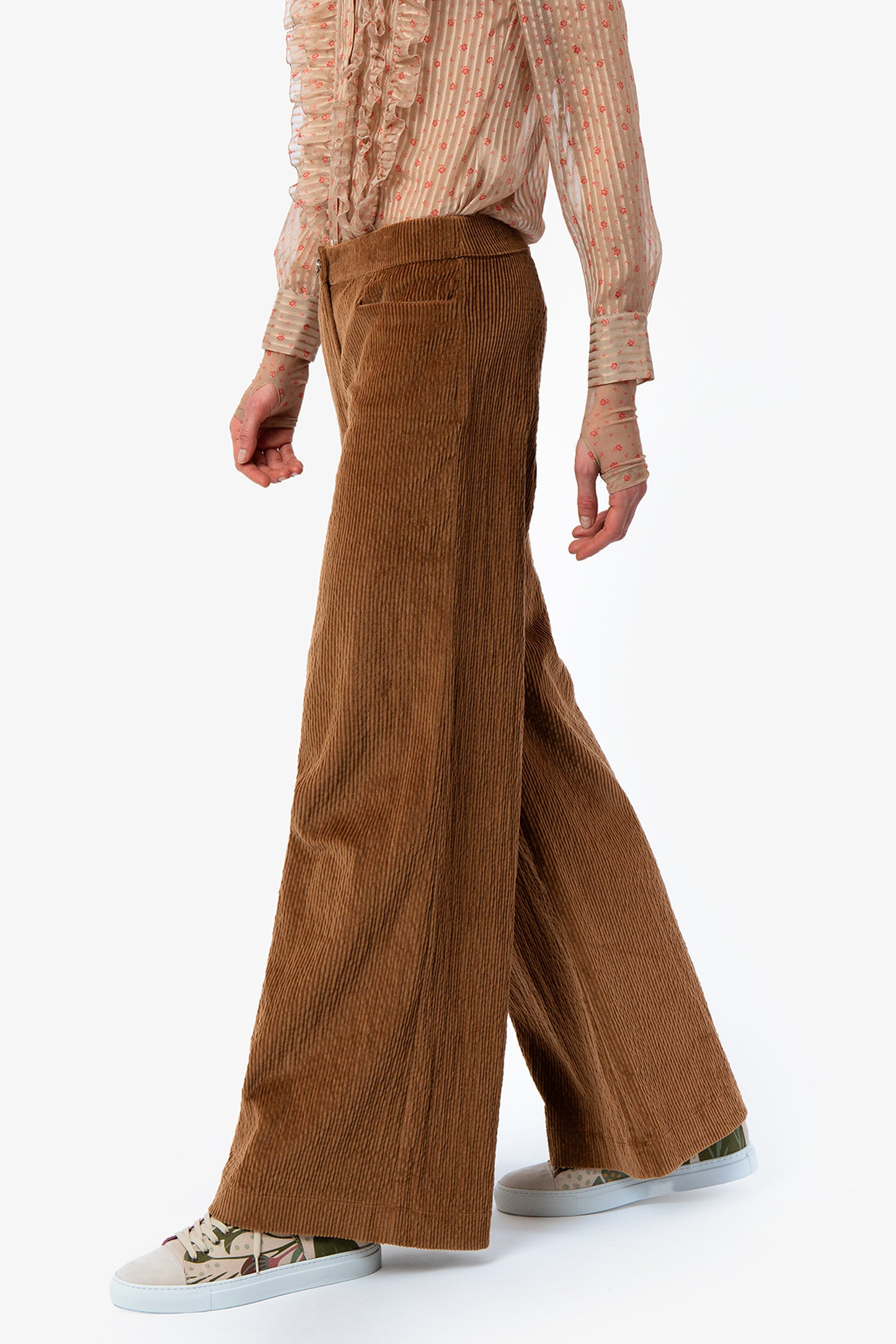 IOLANDA - Pantalone baggy in velluto a coste Seventy