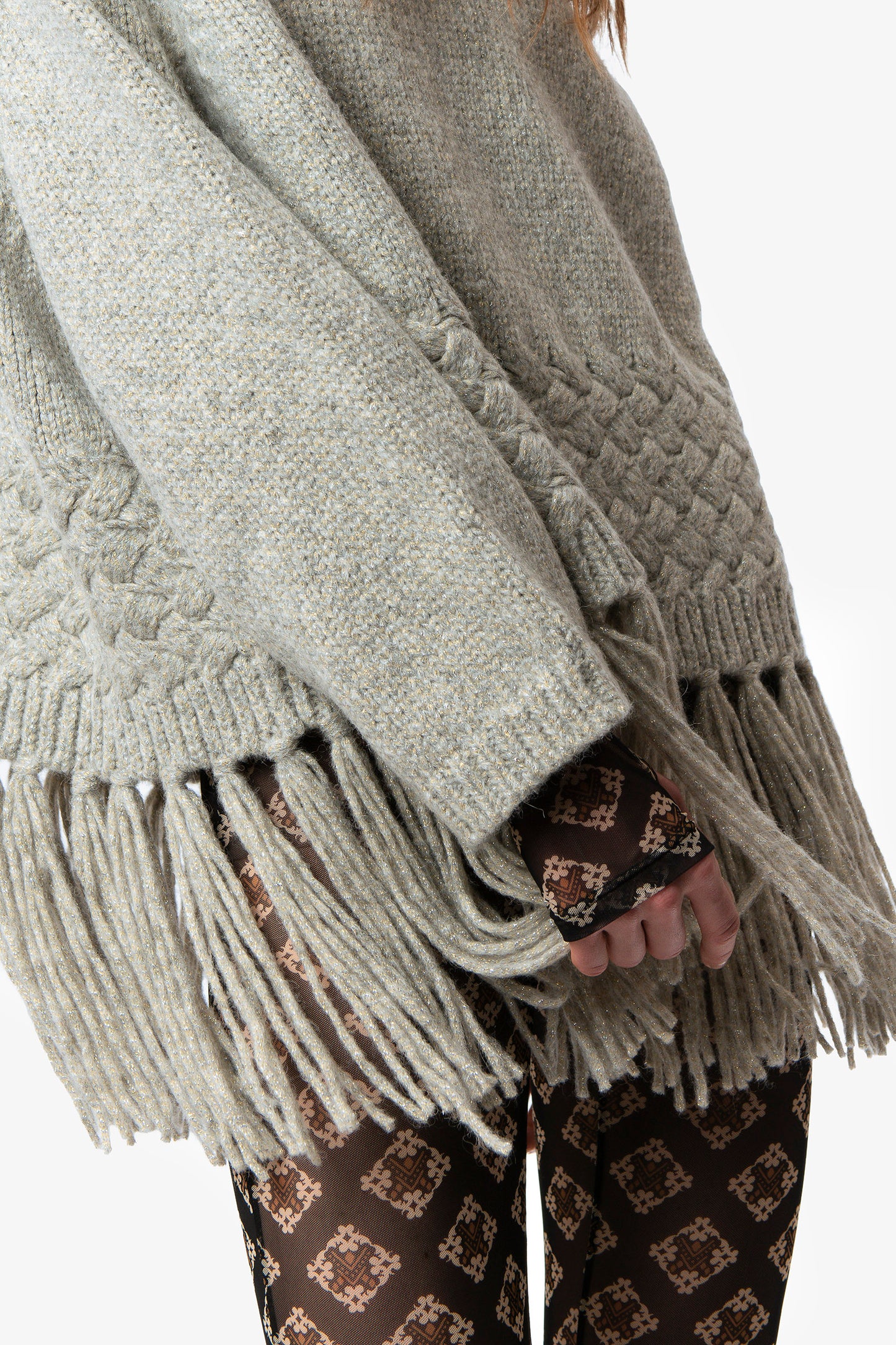 ELENA - Poncho in lana e alpaca Cosmo